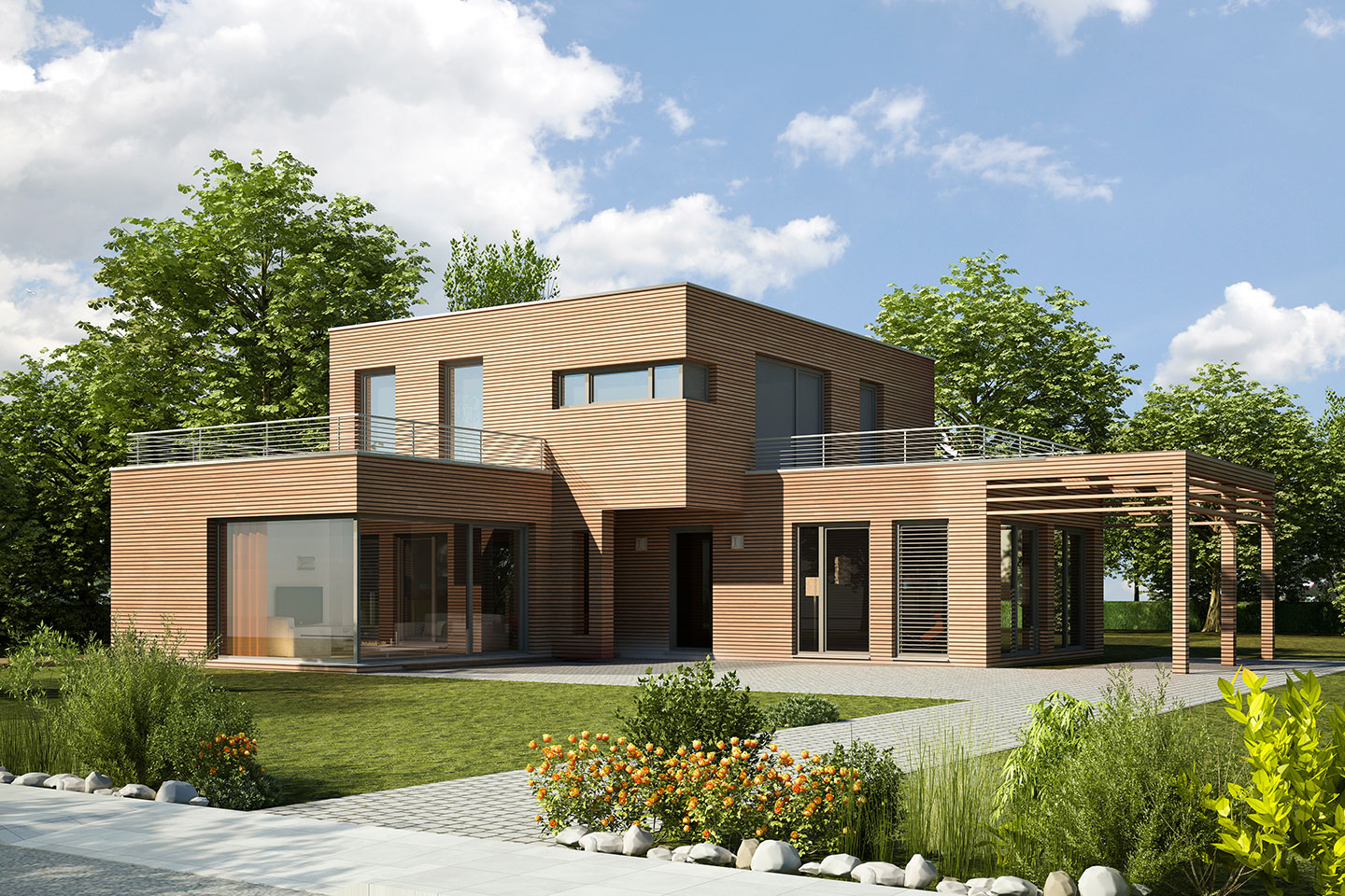 AdobeStock_58892824 Gorgeous villa bay view