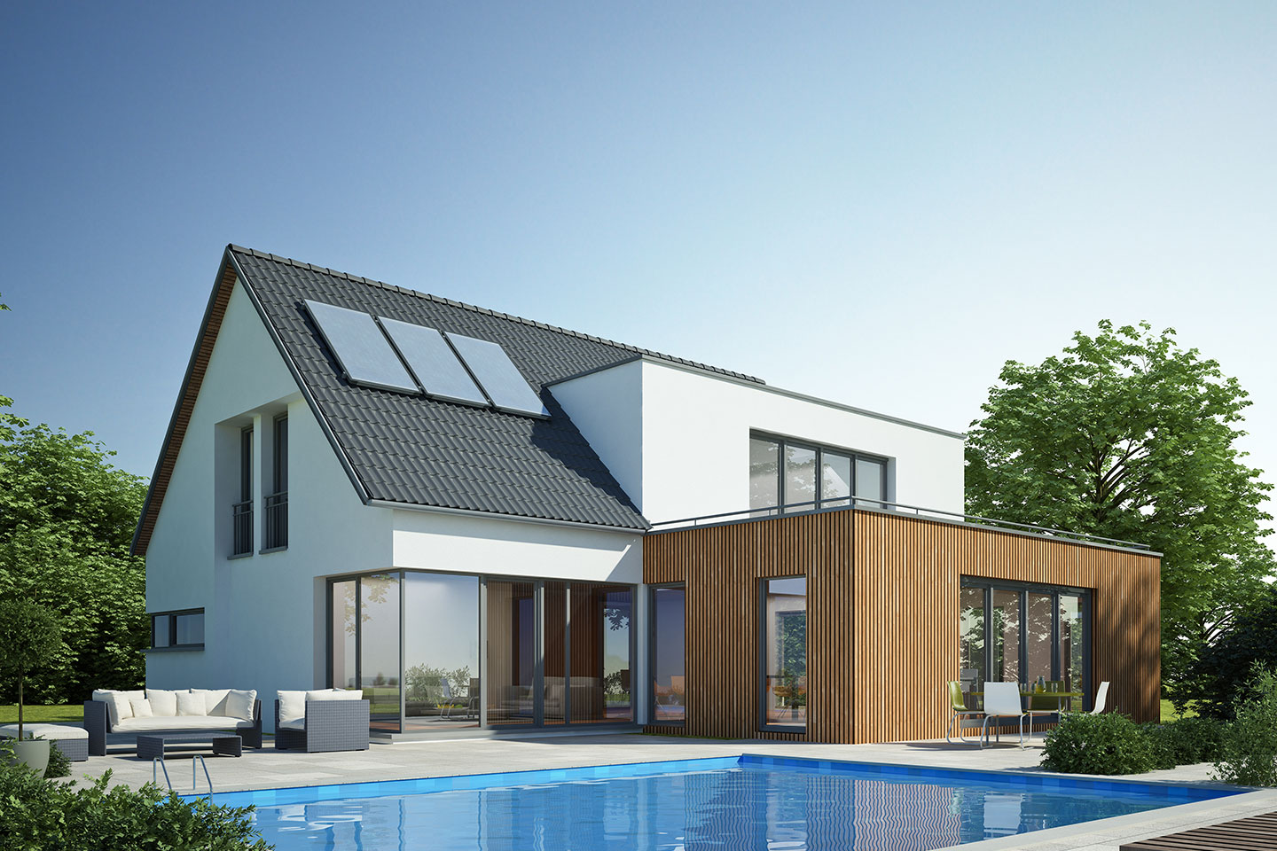 AdobeStock_77389528 Villa relaxing green view